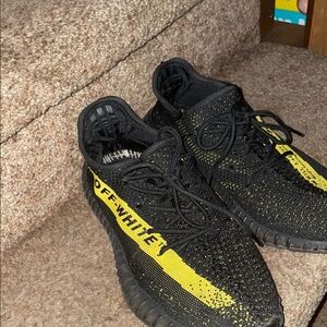 Black and Yellow Off-White Sneakers